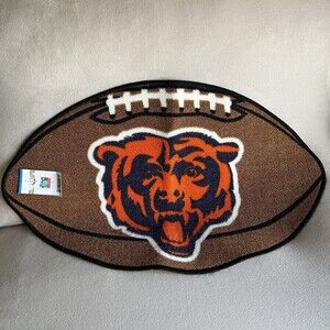 Chicago Bears Mascot Decorative Logo Football  Door Mat Room Mat Orange Blue Brw
